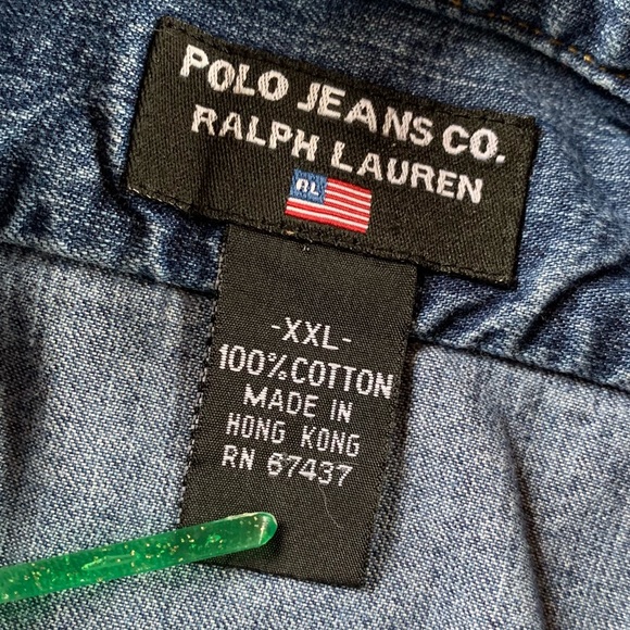 Ralph Lauren Polo Jeans denim shirt XXL - Picture 3 of 8